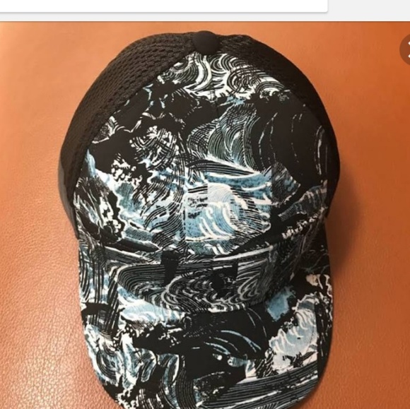 Brand new blue, white, & black, lululemon hat. - Picture 1 of 3